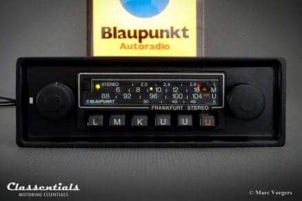 Blaupunkt Frankfurt STEREO Super Arimat 18 Watt 1978 - ULTRA RARE NEW OLD STOCK - HIGH-END Vintage Original Classic Car Auto Radio for Porsche 911 / 930 G-Series - MP3 and Bluetooth Ready classic car oldtimer accessory classentials motoring essentials bluespot