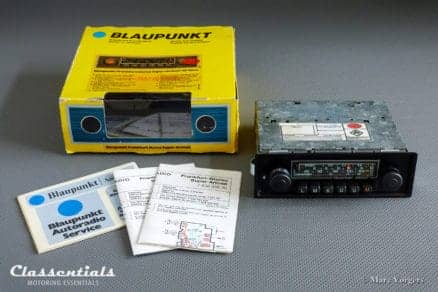 Blaupunkt Frankfurt STEREO Super Arimat 18 Watt 1978 - ULTRA RARE NEW OLD STOCK - HIGH-END Vintage Original Classic Car Auto Radio for Porsche 911 / 930 G-Series - MP3 and Bluetooth Ready classic car oldtimer accessory classentials motoring essentials bluespot