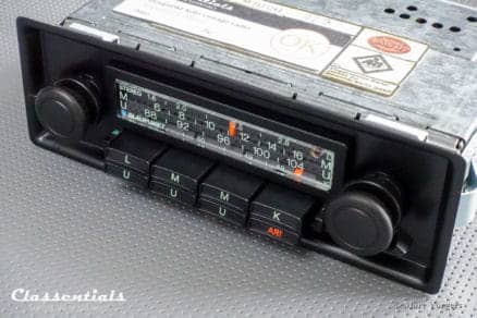 Blaupunkt Köln STEREO Super Arimat 1976 VERY RARE TOP-END Vintage Original Classic Car Auto Radio for Porsche 911 / 930 G-Series Models 1975 - 1978 INCLUDING Classentials Stereo Bluetooth Module classic car oldtimer autoradio classentials motoring essentials accessory accessories