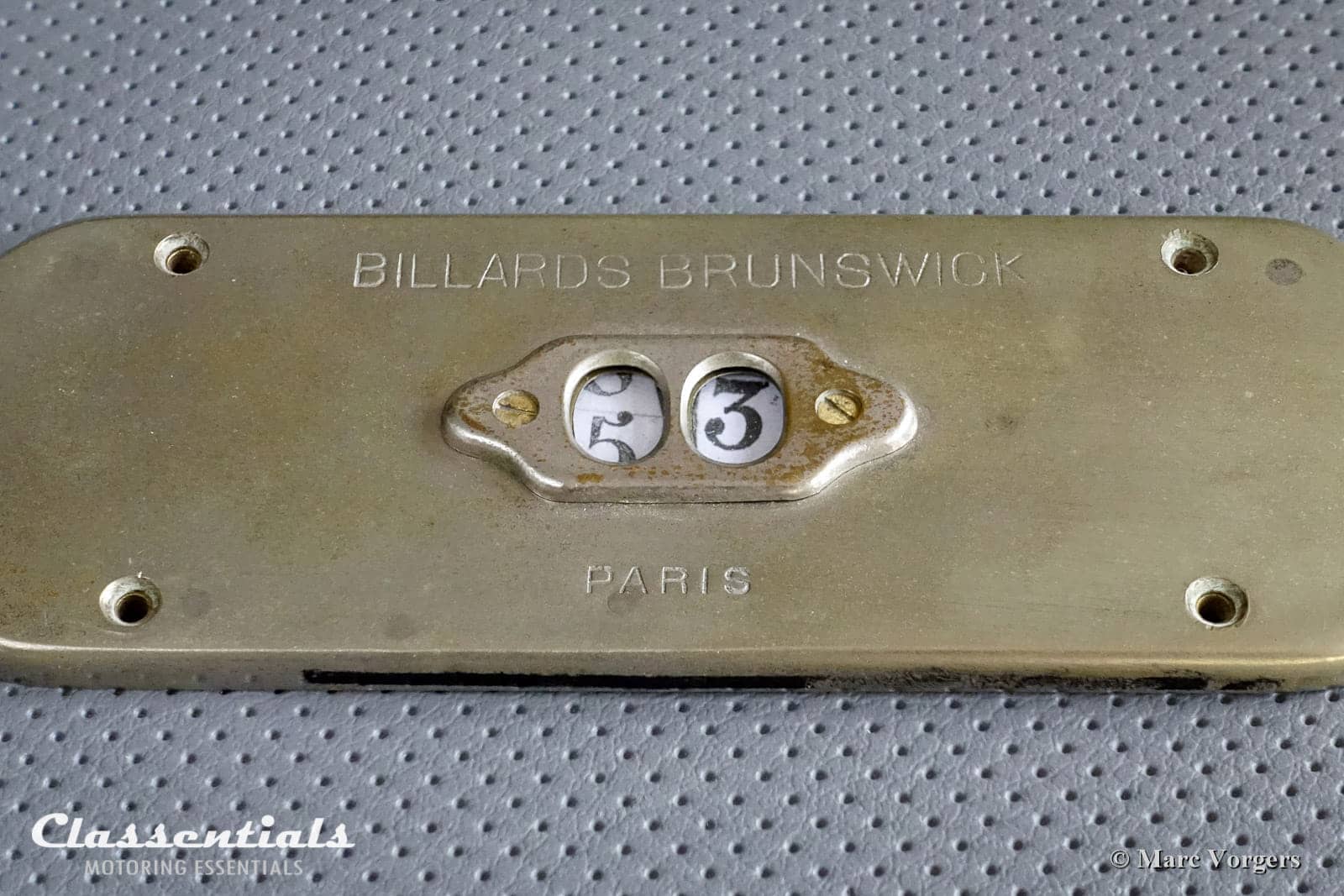 Brunswick Billiards Paris Very Rare 1900 - 1920s Counter - Le Mans, Brooklands Grand Prix Motor Racing Lap Counter / Lap Scorer Bentley / Bugatti classentials classic car motoring essentials accessory