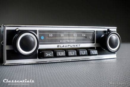 Blaupunkt Wiesbaden Electronic Very-Rare 1970s Vintage Original Top-End Classic Car Auto Radio for Alfa Romeo, BMW, Lancia & Many Others 1968 - 1975 MP3 and Bluetooth Ready classic car oldtimer autoradio classentials motoring essentials accessory accessories