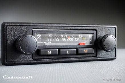 Blaupunkt BMW Bavaria 1980 Vintage Youngtimer Auto Radio BMW 5-series E12, 3-series E21, 6-series E24 Including De Luxe Bluetooth Module classic car oldtimer autoradio classentials motoring essentials accessory accessories