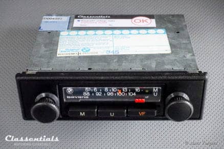 Blaupunkt BMW Bavaria 1980 Vintage Youngtimer Auto Radio BMW 5-series E12, 3-series E21, 6-series E24 Including De Luxe Bluetooth Module classic car oldtimer autoradio classentials motoring essentials accessory accessories