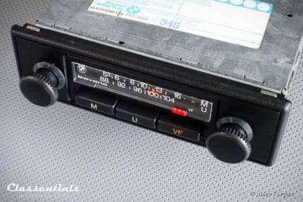 Blaupunkt BMW Bavaria 1980 Vintage Youngtimer Auto Radio BMW 5-series E12, 3-series E21, 6-series E24 Including De Luxe Bluetooth Module classic car oldtimer autoradio classentials motoring essentials accessory accessories