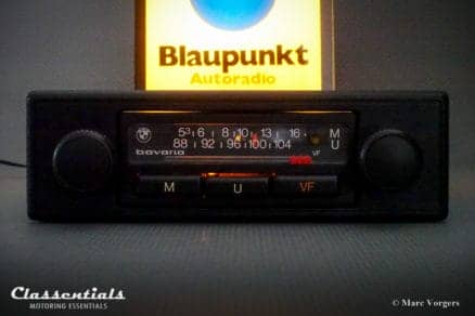 Blaupunkt BMW Bavaria 1980 Vintage Youngtimer Auto Radio BMW 5-series E12, 3-series E21, 6-series E24 Including De Luxe Bluetooth Module classic car oldtimer autoradio classentials motoring essentials accessory accessories