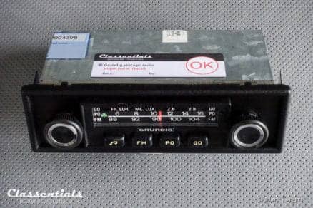 Grundig 'Weltklang' WK 300, 1975 Vintage Classic Car Auto Radio (All 1970s Cars) - INCLUDING Classentials de Luxe Bluetooth Module classic car oldtimer autoradio classentials motoring essentials accessory accessories