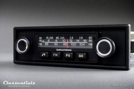 Grundig 'Weltklang' WK 300, 1975 Vintage Classic Car Auto Radio (All 1970s Cars) - INCLUDING Classentials de Luxe Bluetooth Module classic car oldtimer autoradio classentials motoring essentials accessory accessories