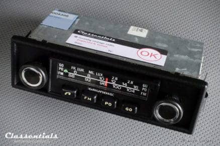 Grundig 'Weltklang' WK 300, 1975 Vintage Classic Car Auto Radio (All 1970s Cars) - INCLUDING Classentials de Luxe Bluetooth Module classic car oldtimer autoradio classentials motoring essentials accessory accessories