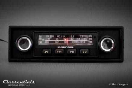 Grundig 'Weltklang' WK 300, 1975 Vintage Classic Car Auto Radio (All 1970s Cars) - INCLUDING Classentials de Luxe Bluetooth Module classic car oldtimer autoradio classentials motoring essentials accessory accessories