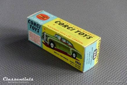 1960s Corgi Toys Bentley Continental Sports Saloon by H.J. Mulliner #224 - Near MINT - collectors item Classentials die cast