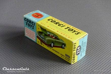 1960s Corgi Toys Bentley Continental Sports Saloon by H.J. Mulliner #224 - Near MINT - collectors item Classentials die cast