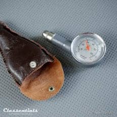 Vintage Original MotoMeter 1960s - 1970s Tyre Pressure Meter / Gauge - EXCELLENT - in Original Leather Pouch Classentials motoring essentials classic car oldtimer accessories accessory