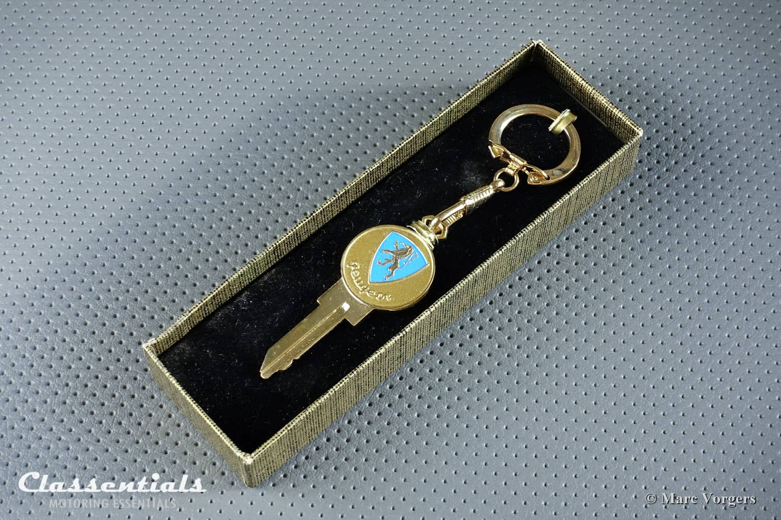 Vintage Original 1950s - 1960s 'Golden' PEUGEOT Key Ring - Spare