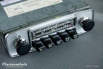 Blaupunkt Frankfurt 1970 Rare Vintage Original High-End Auto Radio for Alfa Romeo, Austin Healey, BMW / Glas, Jaguar, Triumph TR, Volvo and Others 1962 - 1973, INCLUDING Classentials De Luxe Bluetooth Module classic car oldtimer autoradio motoring essentials accessory accessories