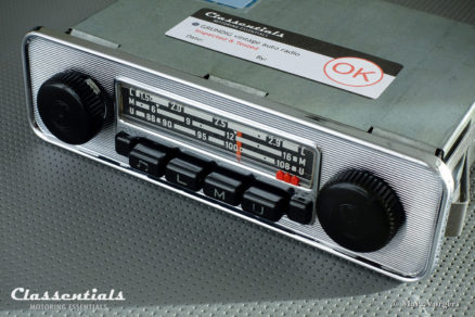 Grundig Emden 3 III E 108 Mhz, Rare 1969 Vintage Original Classic Car Auto Radio for VW BEETLE With Metal Dashboard 1968 – 1973, INCLUDING Classentials De Luxe MP3 Kit motoring essentials classic car oldtimer autoradio accessory accessories