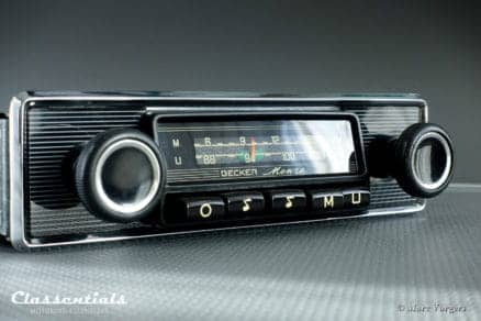 Becker MONZA MU Early 1970 Vintage Original Classic Car Auto Radio, Alfa Romeo, BMW, Fiat, Ford, Mercedes, Lancia, Peugeot, Saab , Triumph, Volvo and Other Cars 1968 - 1974, INCLUDING Classentials De Luxe Bluetooth Module motoring essentials autoradio classic car oldtimer accessory accessories