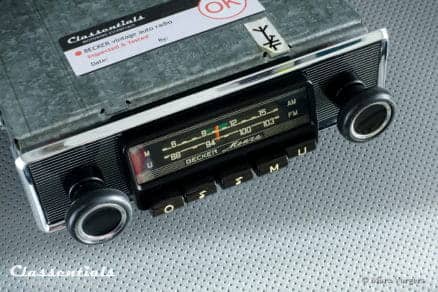 Becker MONZA MU Early 1970 Vintage Original Classic Car Auto Radio, Alfa Romeo, BMW, Fiat, Ford, Mercedes, Lancia, Peugeot, Saab , Triumph, Volvo and Other Cars 1968 - 1974, INCLUDING Classentials De Luxe Bluetooth Module motoring essentials autoradio classic car oldtimer accessory accessories