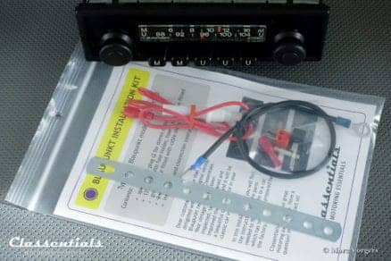 Blaupunkt Münster STEREO 1975 VERY RARE Vintage Classic Car Auto Radio. For all Cars 1970 - 1980, INCLUDING 1-DIN Mount and Classentials De Luxe Bluetooth Module motoring essentials classic car oldtimer accessory accessories autoradio