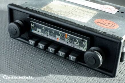 Blaupunkt Münster STEREO 1975 VERY RARE Vintage Classic Car Auto Radio. For all Cars 1970 - 1980, INCLUDING 1-DIN Mount and Classentials De Luxe Bluetooth Module motoring essentials classic car oldtimer accessory accessories autoradio