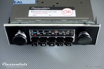 Blaupunkt Frankfurt 1972 Vintage Original High-End Classic Car Auto Radio for Jaguar E-type Series 2, Series 3, MG MGB and Other British Cars 1970 - 1975 oldtimer autoradio classentials