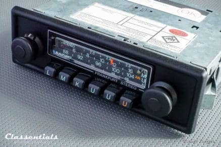 Blaupunkt Bluespot Frankfurt STEREO Super Arimat 18 Watt 1978 HIGH-END Vintage Original Classic Car Auto Radio for ALL Cars 1975 - 1982 Bluetooth Module Classentials Bluetooth oldtimer autoradio