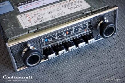 Blaupunkt Köln 1970 VERY RARE TOP-END Vintage Original Classic Car Auto Radio for Mercedes-Benz 1968 1974 and Other Cars W123 SL pagode Classentials Motoring Essentials classic car oldtimer autoradio accessory accessories MP3 Bluetooth music streaming