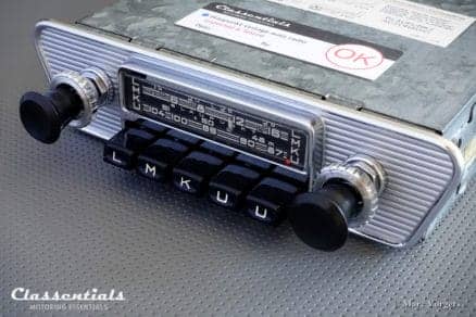 Blaupunkt Frankfurt X 1966 VERY RARE Vintage Original High-End Classic Car Auto Radio for Jaguar E-type (XK-E) Series 1 Cars Classentials Motoring Essentials classic car oldtimer autoradio accessory accessories MP3 Bluetooth music streaming