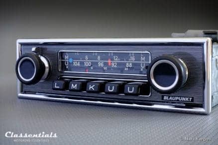 Blaupunkt Frankfurt 1970 Vintage Original High-End Auto Radio for Vintage Original Classic Car Auto Radio for Mercedes-Benz 1968 1975 and Other Cars of the Period Classentials Motoring Essentials classic car oldtimer autoradio accessory accessories MP3 Bluetooth music streaming