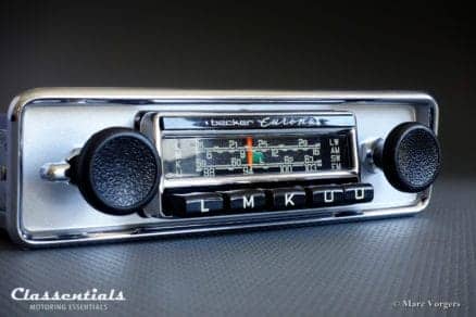 Becker EUROPA LMKU 1968 - 1972 Vintage Original High-End Classic Car Auto Radio for VW Volkswagen Beetle with Metal Dashboard Classentials Motoring Essentials classic car oldtimer autoradio accessory accessories