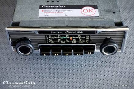 Becker EUROPA LMKU 1970s Vintage Original High-End Classic Car Auto Radio, Mercedes-Benz and Other Exclusive Cars 1968 -1978 Classentials Motoring Essentials classic car oldtimer autoradio accessory accessories