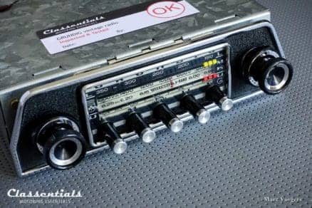 Grundig WK 4500, Vintage Original 1968 High-End Classic Car Auto Radio for Ford Taunus P7, Triumph TR5, TR6 Weltklang Classentials Motoring Essentials classic car oldtimer autoradio accessory accessories