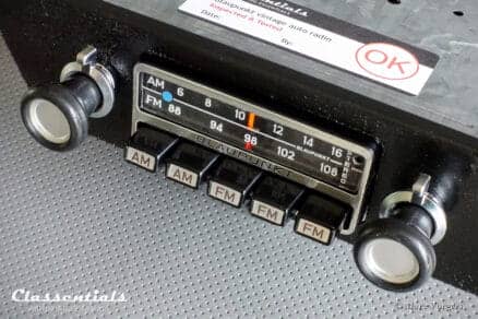 Blaupunkt Frankfurt US STEREO 108 Mhz 1972/73 ULTRA RARE Vintage Original TOP-END Classic Car Auto Radio for BMW E30 CSI 2nd Series - Including Stereo Bluetooth Module AUX Classentials motoring essentials autoradio oldtimer