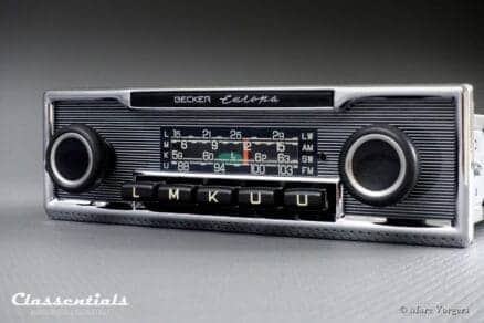 Becker EUROPA LMKU 1972 Vintage Original High-End Classic Car Auto Radio, Mercedes-Benz and Other Exclusive Cars 1968 -1978 - Including Deluxe Bluetooth Module!