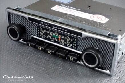 Becker EUROPA LMKU 1972 Vintage Original High-End Classic Car Auto Radio, Mercedes-Benz and Other Exclusive Cars 1968 -1978 - Including Deluxe Bluetooth Module!