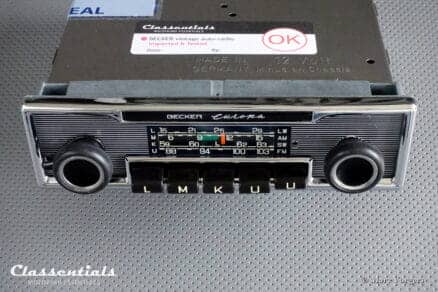 Becker EUROPA LMKU 1972 Vintage Original High-End Classic Car Auto Radio, Mercedes-Benz and Other Exclusive Cars 1968 -1978 - Including Deluxe Bluetooth Module!