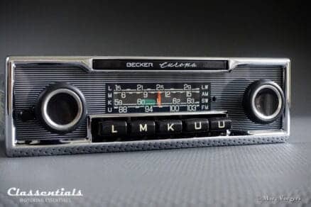 Becker EUROPA LMKU 1972 Vintage Original High-End Classic Car Auto Radio, Mercedes-Benz and Other Exclusive Cars 1968 -1978 - Including Deluxe Bluetooth Module!