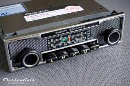 Becker EUROPA LMKU 1972 Vintage Original High-End Classic Car Auto Radio, Mercedes-Benz and Other Exclusive Cars 1968 -1978 - Including Deluxe Bluetooth Module!