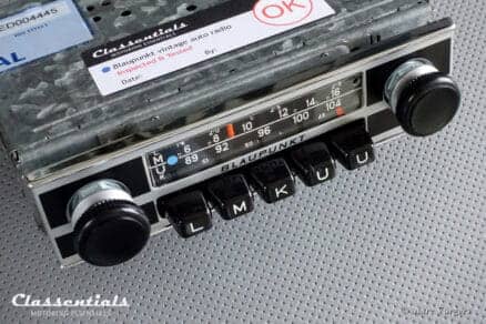 Blaupunkt Frankfurt 1972 Vintage Original High-End Auto Radio for Alfa Romeo GTV 2000, GT 1300 / 1600 'Lusso', Lancia, Peugeot & Others 1970 - 1976