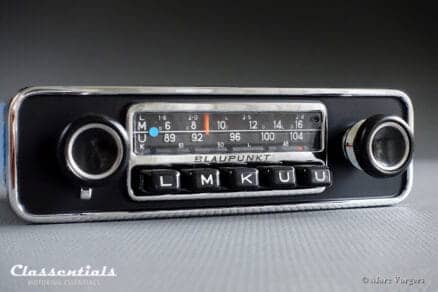 Blaupunkt Frankfurt 1972 Vintage Original High-End Classic Car Auto Radio for Alfa Romeo Giulia, Volvo P1800, 1800 E, ES and Other Classics, 1968 - 1973