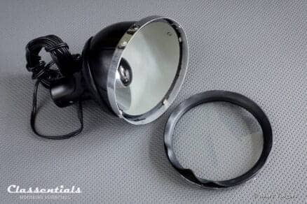 RARE Vintage Original 1950s / 1960s Black HELPHOS Search Lamp “Das Auto Auge” With Windscreen Suction Mount new in box