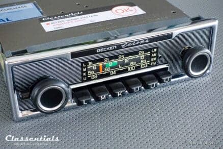 Becker EUROPA 1979 Vintage Original High-End Classic Car Auto Radio, Mercedes-Benz and Other Exclusive Cars 1968 – 1978