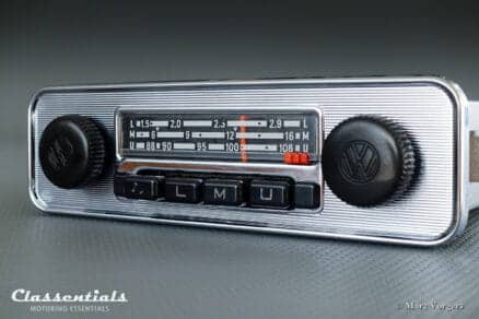 Grundig Emden III E 108 Mhz, 1969 Vintage Original Classic Car Auto Radio for VW BEETLE With Metal Dashboard 1968 – 1973