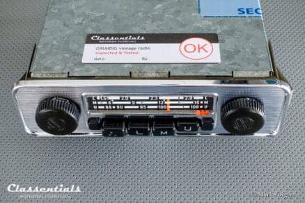 Grundig Emden III E 108 Mhz, 1969 Vintage Original Classic Car Auto Radio for VW BEETLE With Metal Dashboard 1968 – 1973