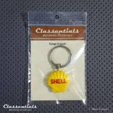 Vintage Original 1960s SHELL Keyring / Fob - New Old Stock schlusselanhanger porte cle cles chiavi sleutelhanger