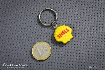 Vintage Original 1960s SHELL Keyring / Fob - New Old Stock schlusselanhanger porte cle cles chiavi sleutelhanger