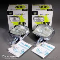 Vintage Original 1960s S.E.V. MARCHAL ‘Fantastic’ Iode 656 Fog-Lamps, Alfa Romeo, Aston Martin, Delage, Facel Vega, Ferrari, Maserati, Lancia, Porsche – BRAND NEW SET in Original Boxes