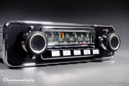 Blaupunkt Frankfurt STEREO 1972 ULTRA RARE Vintage Original High-End Classic Car Auto Radio - Including Matching Papers and Classentials Deluxe Bluetooth Module Autoradio