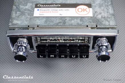 Blaupunkt Frankfurt X 1966 Vintage Original High-End Classic Car Auto Radio for Aston Martin DB4 / DB5 / DB6, Jaguar Mk II, E-Type S2, Ferrari, INCLUDING Classentials DeLuxe Bluetooth Module autoradio