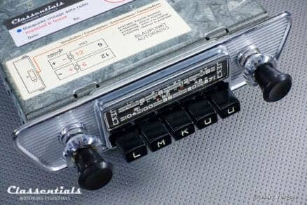 Blaupunkt Frankfurt X 1966 Vintage Original High-End Classic Car Auto Radio for Jaguar E-type (XK-E) Series 1 Cars- Including Classentials DeLuxe Bluetooth module oldtimer autoradio