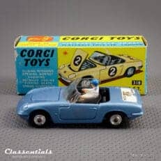 SOLD to Austria: 1960s Corgi Toys Lotus Elan S2 #318 - EXCELLENT+ collectors item